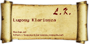 Lugosy Klarissza névjegykártya